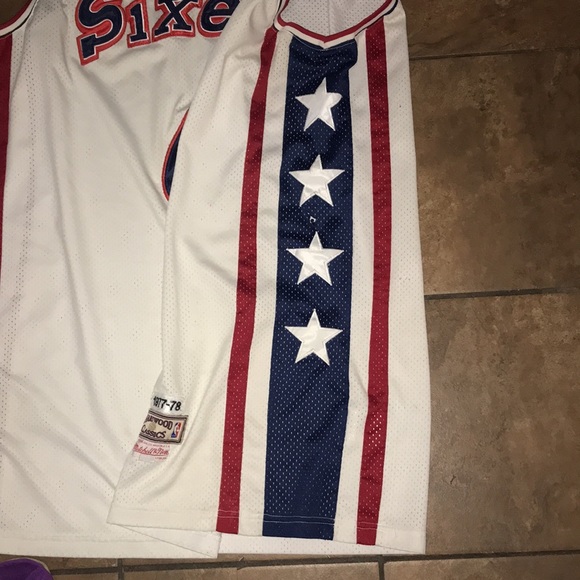 Men’s NBA 76’ers Erving Jersey - Picture 4 of 7